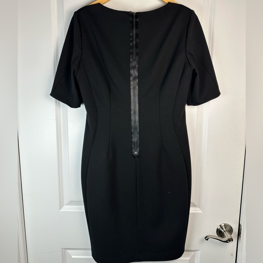 T Tahari Black and Gray Long Sleeve Dress - Picture 8 of 10